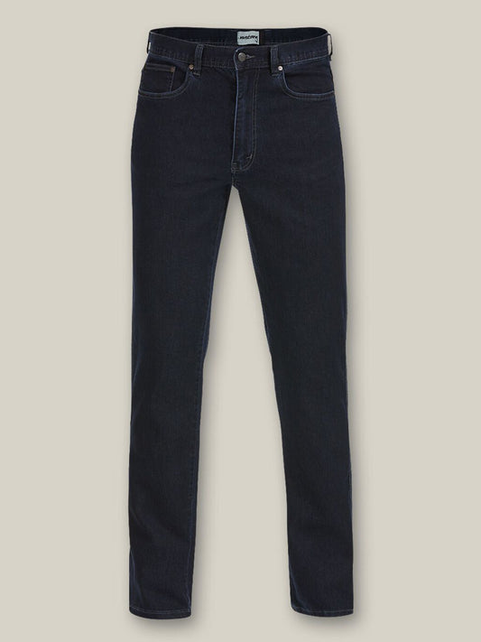 Hard Yakka - MUSTANG REGULAR FIT STRETCH WORK JEANS BLUE/BLACK
