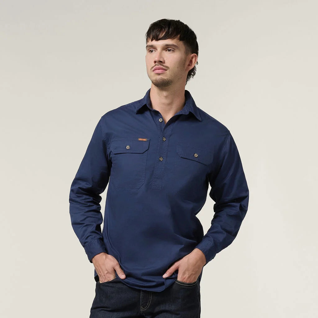 Hard Yakka - MUSTANG SIGNATURE LS CLOSED FRONT WORK SHIRT