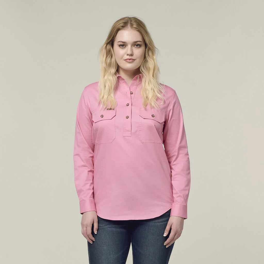 Hard Yakka - MUSTANG SIGNATURE WOMNS LS CLOSED FRONT WORK SHIRT