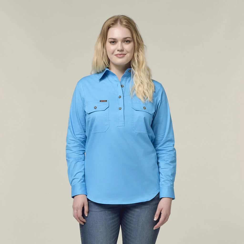 Hard Yakka - MUSTANG SIGNATURE WOMNS LS CLOSED FRONT WORK SHIRT