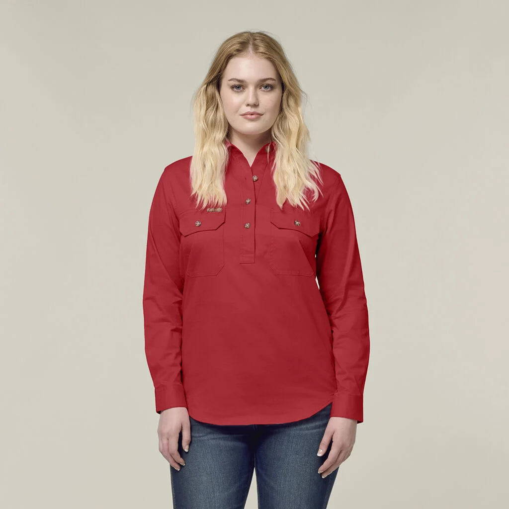 Hard Yakka - MUSTANG SIGNATURE WOMNS LS CLOSED FRONT WORK SHIRT