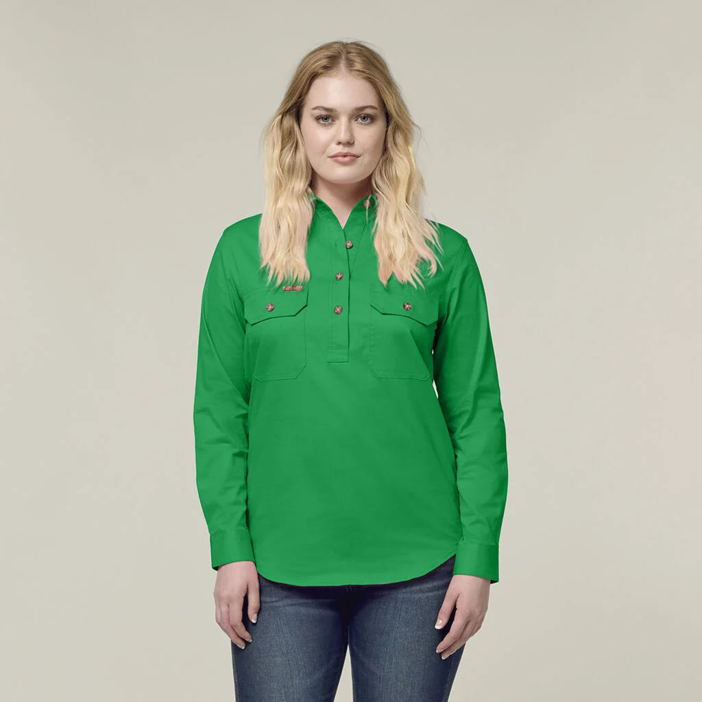 Hard Yakka - MUSTANG SIGNATURE WOMNS LS CLOSED FRONT WORK SHIRT