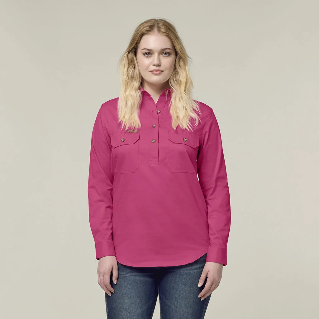 Hard Yakka - MUSTANG SIGNATURE WOMNS LS CLOSED FRONT WORK SHIRT