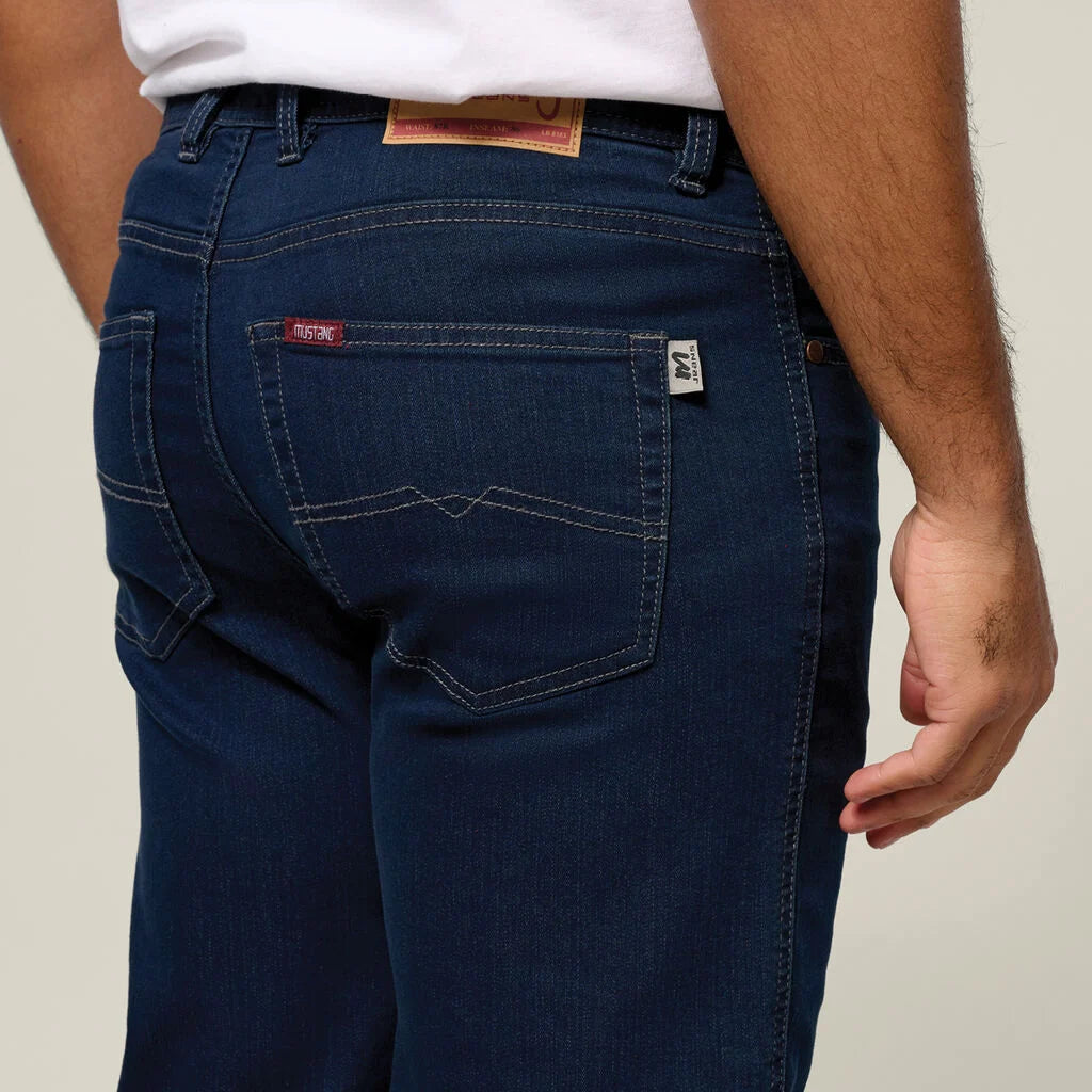 Hard Yakka - MUSTANG REGULAR FIT STRETCH WORK JEANS BLUE/BLACK