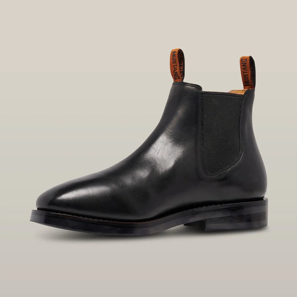 Hard Yakka - Mustang Signature Pull-up Leather Boot- Black
