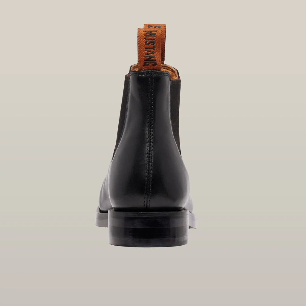 Hard Yakka - Mustang Signature Pull-up Leather Boot- Black