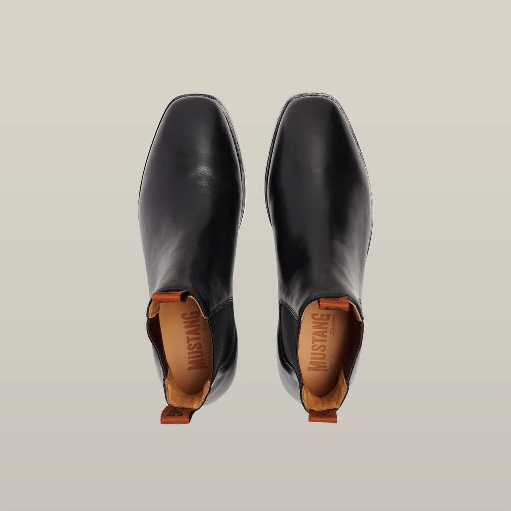 Hard Yakka - Mustang Signature Pull-up Leather Boot- Black