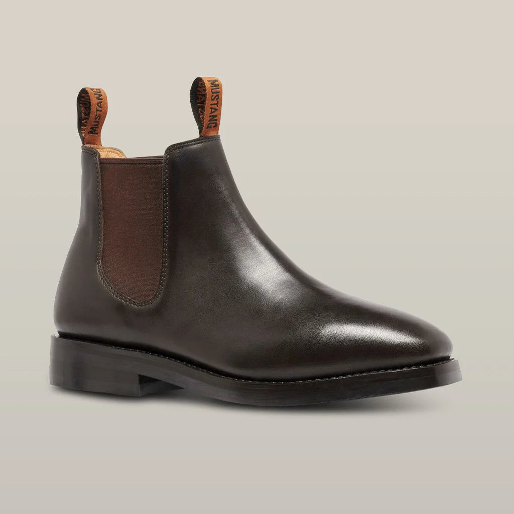 Hard Yakka - Mustang Signature Pull-up Leather Boot- Brown