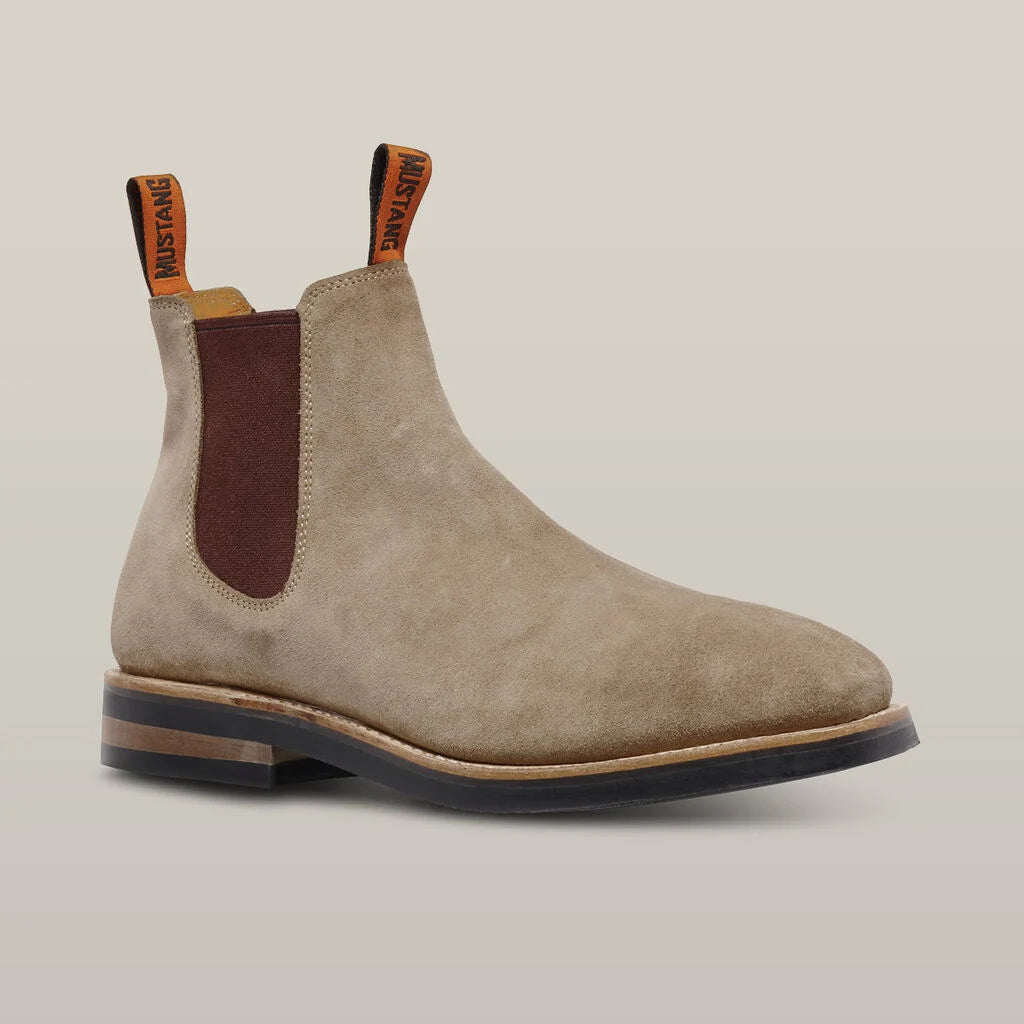 Hard Yakka - Mustang Signature Pull-up Leather Boot- Taupe