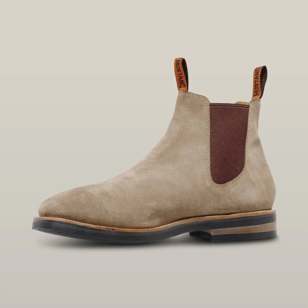 Hard Yakka - Mustang Signature Pull-up Leather Boot- Taupe